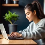 Home 8 바리스타 자격증 합격을 위한 시간 관리 - **Prompt 1: Focused Barista Student in a Cozy Setting**
An image of a young adult, approximately...